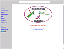 Tablet Screenshot of ig-nurfluegel.ch